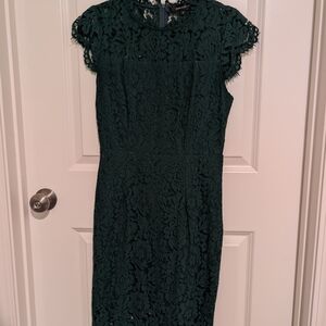 Elegant Green Lace Dress